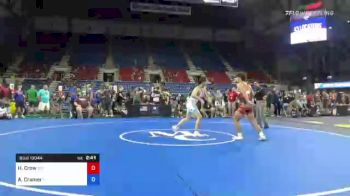 160 lbs Consi Of 32 #1 - Hayden Crow, Wyoming vs Aaron Cramer, Illinois