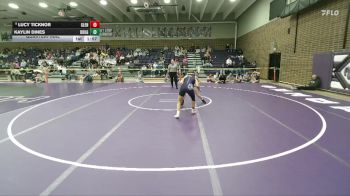 115 lbs Quarterfinal - Lucy Ticknor, Glenrock vs Kaylin Dines, Douglas