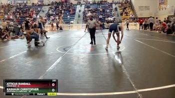 215 lbs Quarterfinals (8 Team) - Kashaun Christopher, Zephyrhills Christian vs Atticus Randall, Lemon Bay