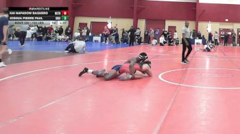 120 lbs Round Of 16 - Kai Napadow Baquero, MetroWest United vs Joshua Pierre Paul, Uniondale