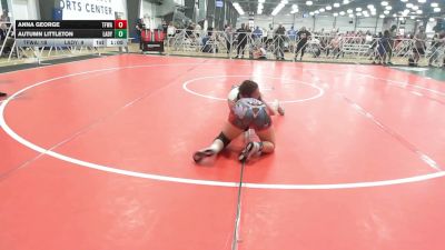 132 lbs Rr Rnd 1 - Anna George, Top Flight Wrestling Academy - HSG vs Autumn Littleton, Lady Bandits - HSG