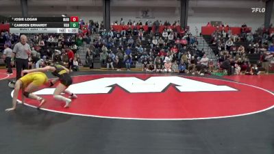 130 lbs 1st Place Match - Camden Erhardt, Vinton-Shellsburg vs Josie Logan, Marion