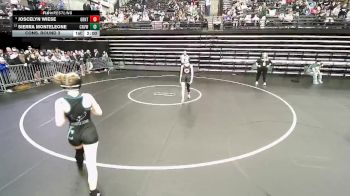 3A 105 lbs Cons. Round 3 - Sierra Monteleone, Canyon View vs Joscelyn Wiese, Grantsville