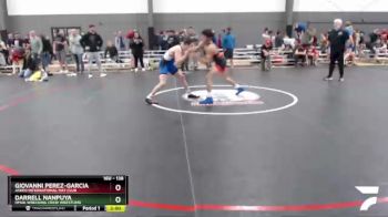 138 lbs Semifinal - Giovanni Perez-Garcia, Askeo International Mat Club vs Darrell Nanpuya, Omak Wrecking Crew Wrestling