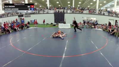 110 lbs Ella Brown, North Dakota Blue vs Kaydee Jackson, Georgia