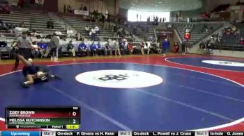 165 lbs Champ. Round 2 - Zoey Brown, Rogers Heritage vs Melissa Hutchinson, Little Rock Central