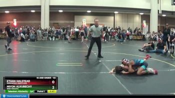 82 lbs Semifinal - Miyon Alkubechy, Iron Knights vs Ethan Halstead, Darkhorse Wrestling