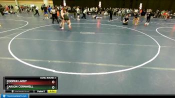 138 lbs Cons. Round 2 - Cooper Lacey, IL vs Carson Cornwell, IA