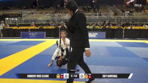 Zoey Quintanal vs Kimberly Rose Clarke 2025 Pan Kids Jiu-Jitsu IBJJF Championship