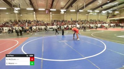 157 lbs 3rd Place - Brody McClure, East Valley Wrestling Club vs Christopher Moore, Painted Desert