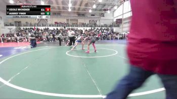 115 lbs Cons. Round 3 - Cecile Michener, Healdsburg vs Aubrey Finer, Heritage (Brentwood)