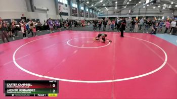 58 lbs 2nd Place Match - Carter Campbell, Wildcat Wrestling Club vs Jacinto Hernandez, Takedown-City Wrestling