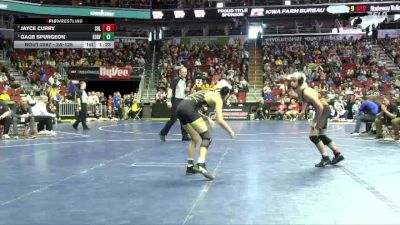 2A-126 lbs Cons. Semi - Gage Spurgeon, Eddyville-Blakesburg-Fremont vs Jayce Curry, Sergeant Bluff-Luton