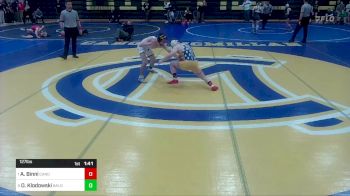 127 lbs Semifinal - Andrew Binni, Canon-McMillan vs Owen Klodowski, Baldwin