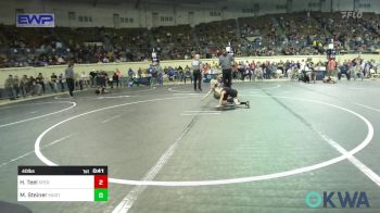 40 lbs Round Of 16 - Hudson Teel, Sperry Wrestling Club vs Miles Steiner, Mustang Bronco Wrestling Club