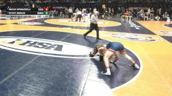 2A 165 lbs Semifinal - Wyatt Medlin, Washington vs Micah Spinazzola, Chicago (St. Rita)