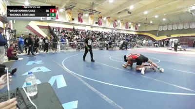 144 lbs 7th Place Match - Michael Santiago, Valley View vs David Mannriquez, Elsinore