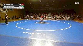 100 lbs 1st Place Match - Olivia Munson, Chaminade vs Abigail Marquez, Marina