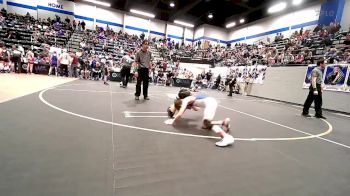 67-70 lbs Semifinal - Desmond Gibson, Tecumseh Youth Wrestling vs Isaias Galindo (67), Norman Grappling Club