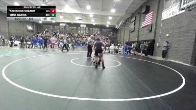 126 lbs Cons. Round 3 - Jose Garcia, Mendota vs Christian Urbano, Stockdale