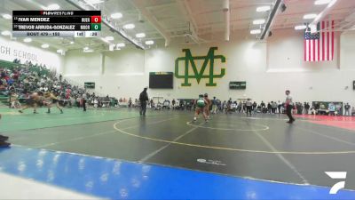 150 lbs Cons. Round 3 - Ivan Mendez, Schurr vs Trevor Arruda-Gonzalez, Moorpark