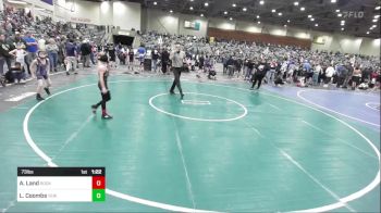 73 lbs Round Of 16 - Austin Land, Rocklin Rampage vs Logan Coombs, Yerington Lions WC