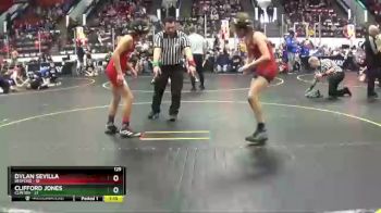 129 lbs Round 3 (4 Team) - Dylan Sevilla, Bedford vs Clifford Jones, Clinton