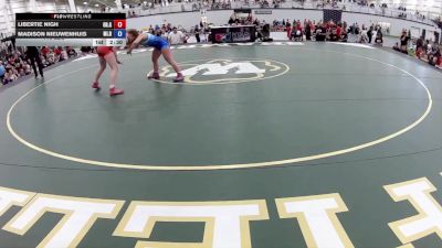 110 lbs Libertie Nigh, Ohio Gray vs Madison Nieuwenhuis, Michigan Red