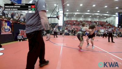130 lbs Rr Rnd 3 - Presleigh Brown, Bobcat Wrestling Club vs Jaelee Jo Baca, Cowboy Wrestling Club