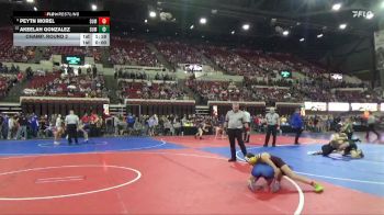 109 lbs Champ. Round 2 - Akeelah Gonzalez, Snake River Youth Wrestling Cl vs Peytn Morel, Choteau Wrestling