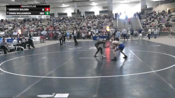 A 138 lbs Champ. Round 1 - Derrick Bolden, Millington Central High School vs Owen Williamson, Community High School