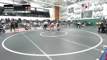 138 lbs Champ. Round 1 - Finn Kapsos, Harvard Westlake vs Cain Hawley, South Torrance