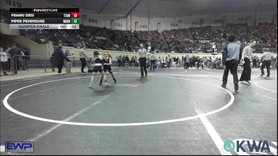 52 lbs Quarterfinal - Franki Dieu, Team Nomad vs Piper Pevehouse, Warner Eagles Youth Wrestling