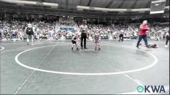 43 lbs Consi Of 16 #2 - Brycen Leal, Jacket Wrestling Club vs Elijah Clark, Owasso Takedown Club