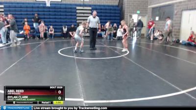 80 lbs Cons. Round 3 - Dylan Clark, Legacy Wrestling Academy vs Abel Reed, 208 Badgers