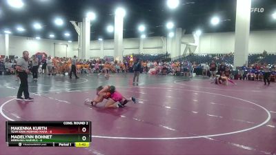 110 lbs Semis & Wb (16 Team) - Makenna Kurth, Team Iowa Mermaid Mafia vs Madelynn Bohnet, Nebraska Marvels