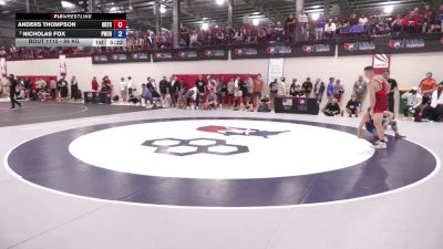 86 kg Semis - Anders Thompson, Oklahoma Regional Training Center vs Nicholas Fox, Panther Wrestling Club RTC