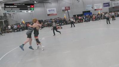 120 lbs Cons. Rd Of 64 - Andrew Uszenski, KD Training Center vs Isai Sanchez, Team Nazar Training Center