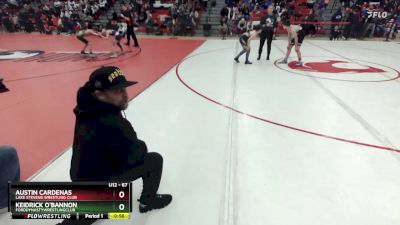 67 lbs Quarterfinal - Austin Cardenas, Lake Stevens Wrestling Club vs Keidrick O`Bannon, FordDynastyWrestlingClub