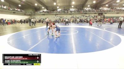 75 lbs Cons. Round 3 - Gabe Suddarth, Lathrop Youth Wrestling Club-AAA vs Brantlee Archer, Seneca Youth Wrestling Club-AAA