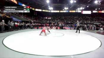 3A 138 lbs 3rd Place Match - Porter Mills, Malad vs Carter Kimball, Grace