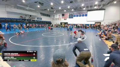 70 lbs Round 2 - Hattie Holman, Glenrock Wrestling Club vs Aspen Keil, High Plains Thunder