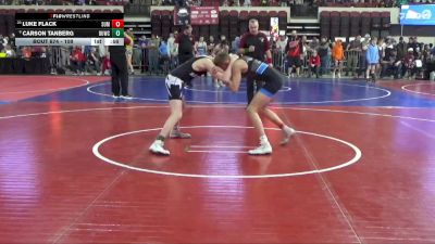 109 lbs Cons. Round 2 - Luke Flack, Bozeman Wrestling Club vs Carson Tanberg, Minot High School