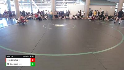 144 lbs Cons. Round 4 - Jeremiah Sanchez, NorCal Takedown vs Michael Disa Scott, Golden State WC