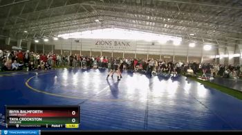 140 lbs Semifinal - Taya Crookston, Ridgeline vs Rhya Balmforth, Cedar Valley