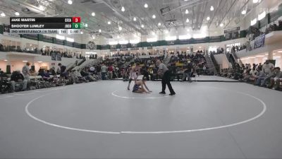 157 lbs 2nd Wrestleback (16 Team) - Jake Martin, Central (Carroll) vs Shooter Lumley, Jones County