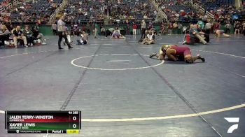 4A 285 lbs Quarterfinal - Jalen Terry-Winston, Lumberton vs Xavier Lewis, Leesville Road