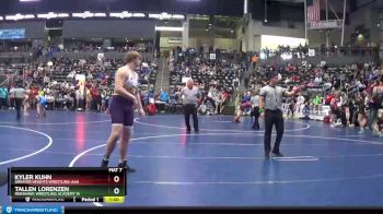 Round 2 - Kyler Kuhn, Greater Heights Wrestling-AAA vs Tallen Lorenzen, Ironhawk Wrestling Academy IA