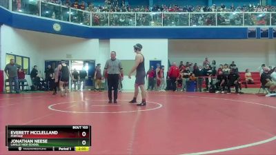 215 lbs Champ. Round 1 - Everett Mcclelland, Portage vs Jonathan Neese, LaVille High School