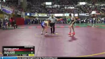 Quarterfinal - Brayden Linville, Three Forks/Ennis vs Micah Acker, Superior/Alberton